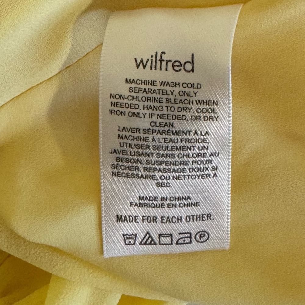 Aritzia/Wilfred Tempest Tiered Chiffon Mini Dress - Picture 6 of 6